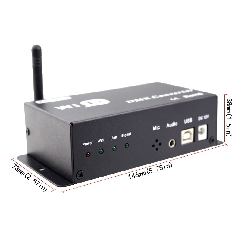 WF310 DC12V WiFi-DMX Waterproof Converter, DMX512 Low Voltage WiFi Dimming Control Switch WF310 DC12V WiFi-DMX Waterproof Converter, DMX512 Low Voltage WiFi Dimming Control Switch